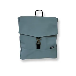 Light Blue Nubuck-Like Students Backpack