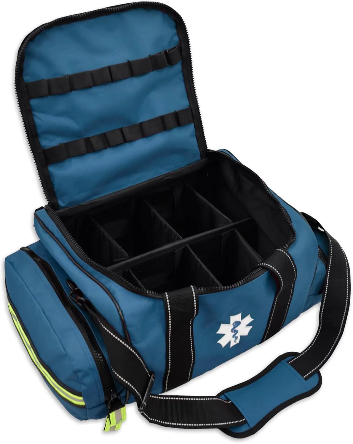 Lightning X Customizable Large EMT Medic First Responder EMS Trauma Jump Bag w/Embroidered Name - BLUE