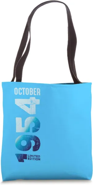 Limited Edition October 1954 Birthday 1954 Tote Bag