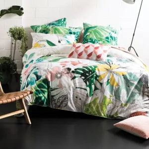 Linen House Emerald Green Dominica Duvet Cover Set