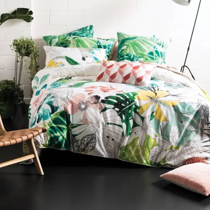Linen House Emerald Green Dominica Duvet Cover Set