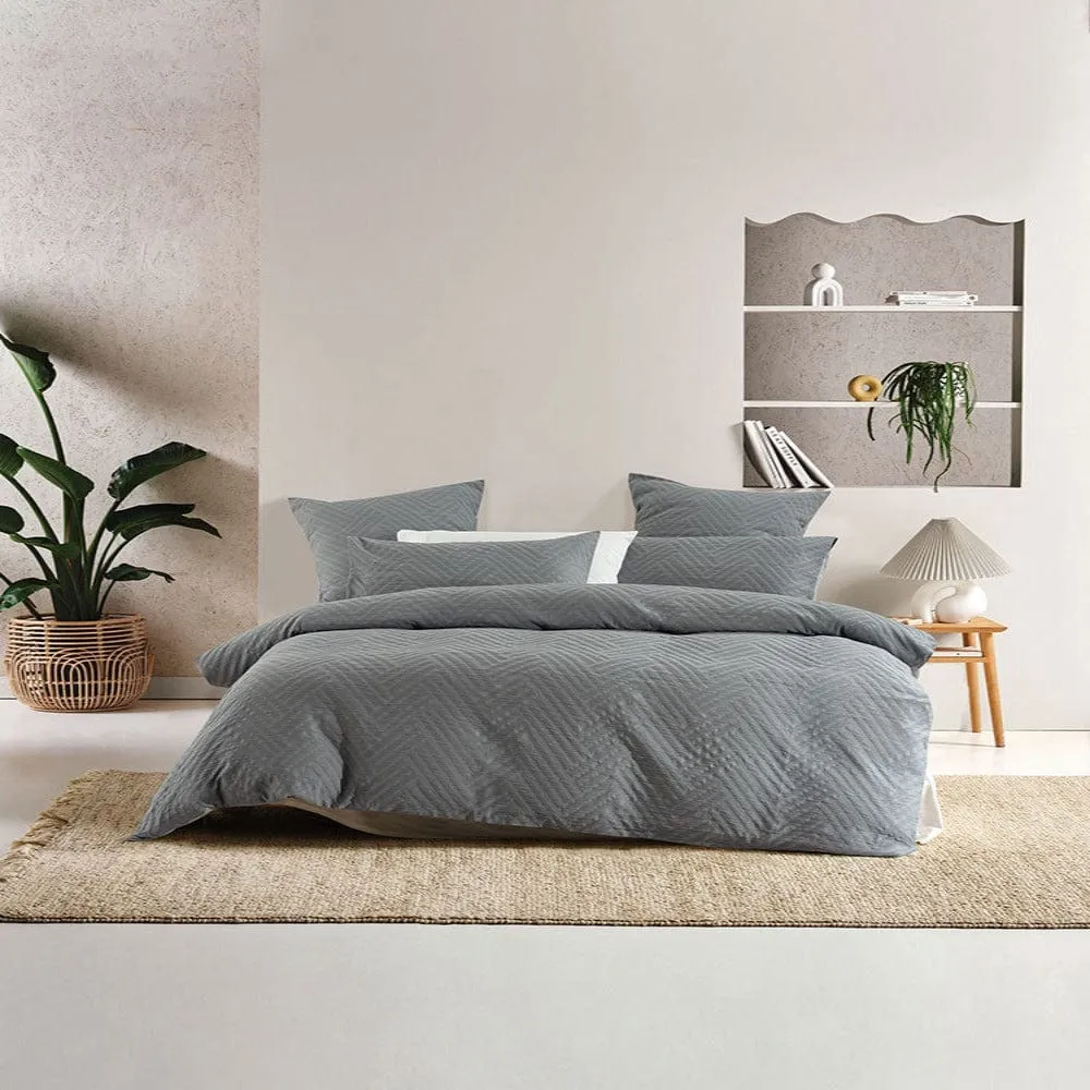 Linen House Raven Parquet Duvet Cover Set