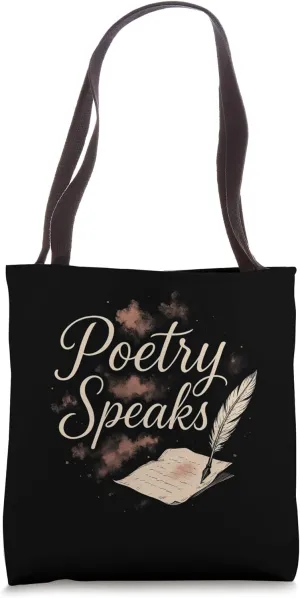 Literary Aesthetic for Poetry Lovers Deep Thinkers Artists Tote Bag