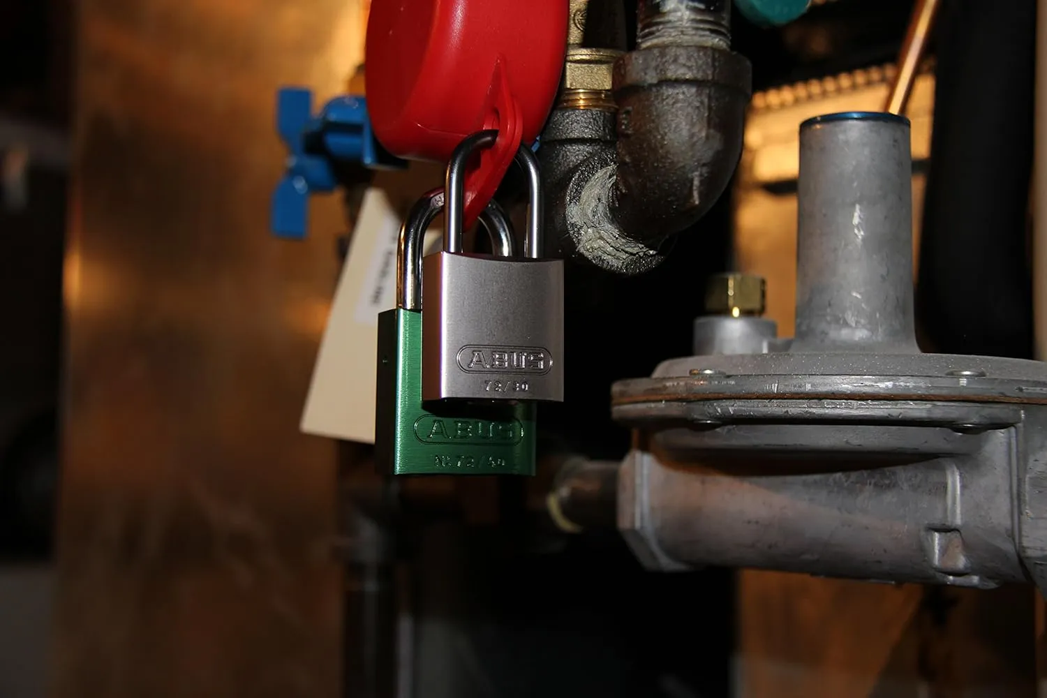 Lockout Padlock, KD, Blue, 1/4 In. Dia.