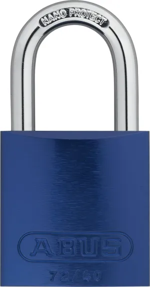 Lockout Padlock, KD, Blue, 1/4 In. Dia.