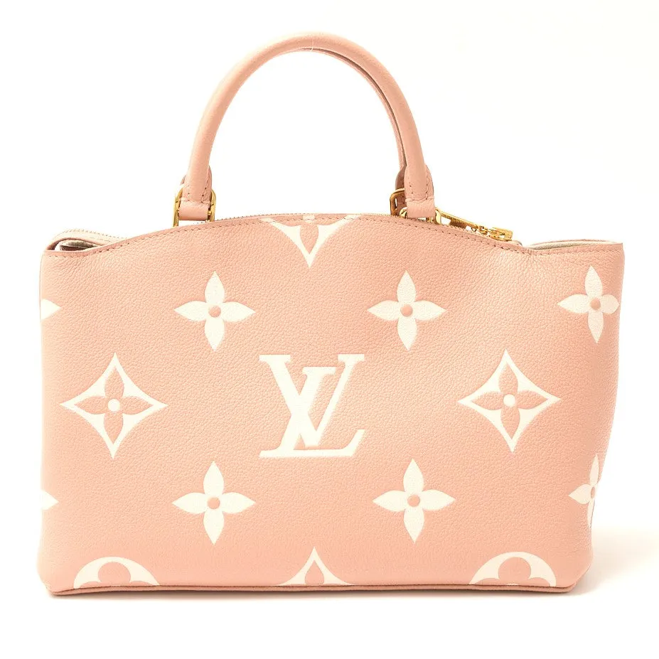 Louis Vuitton Bicolor Monogram Empreinte Leather Petit Palais PM Handbag