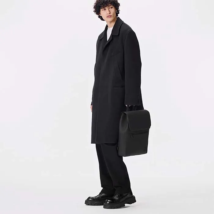 Louis Vuitton LV Unisex Fastline Backpack Black Cowhide Leather Textile Lining