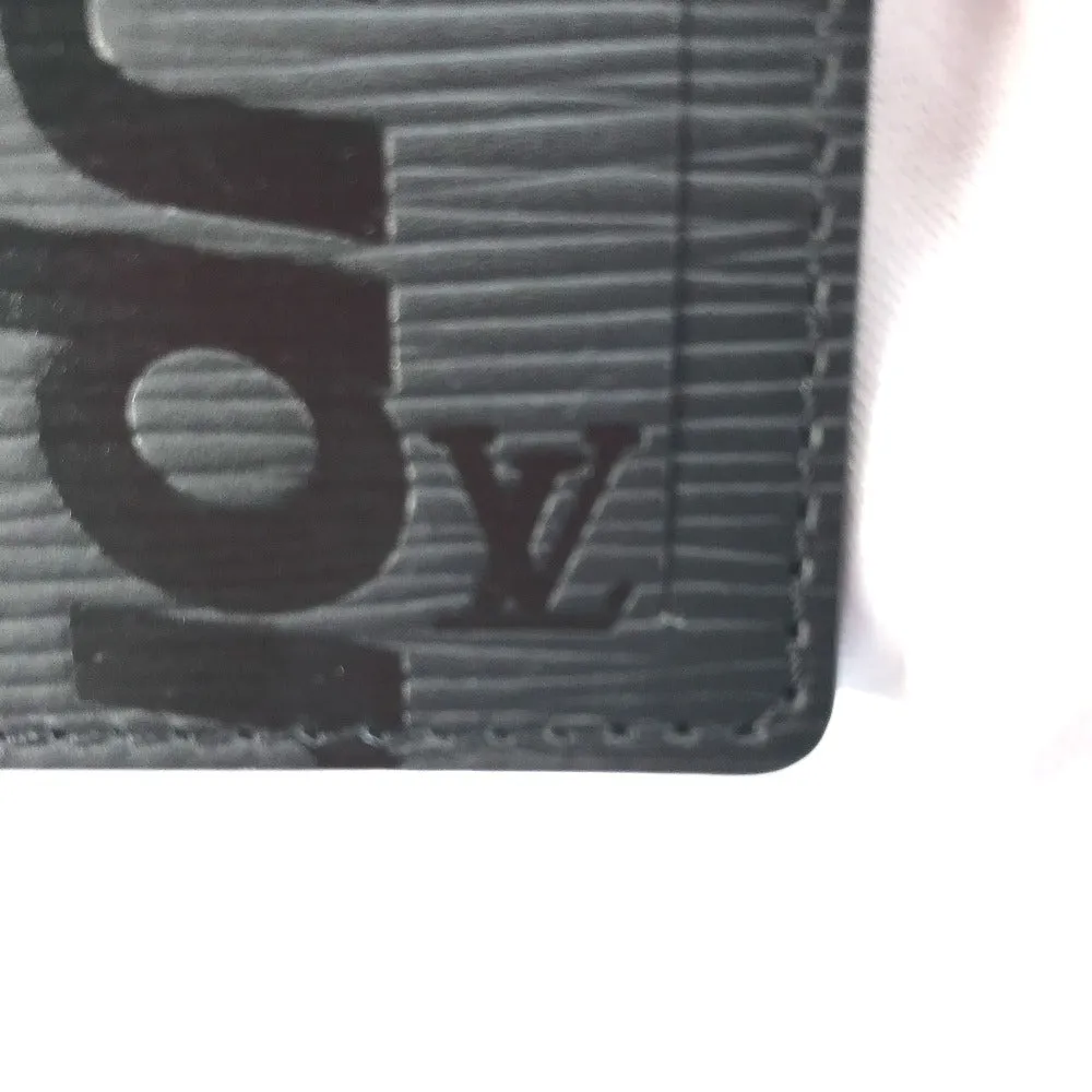 LOUIS VUITTON Name tag M67726 Epi Leather black Epi Name tag mens Used