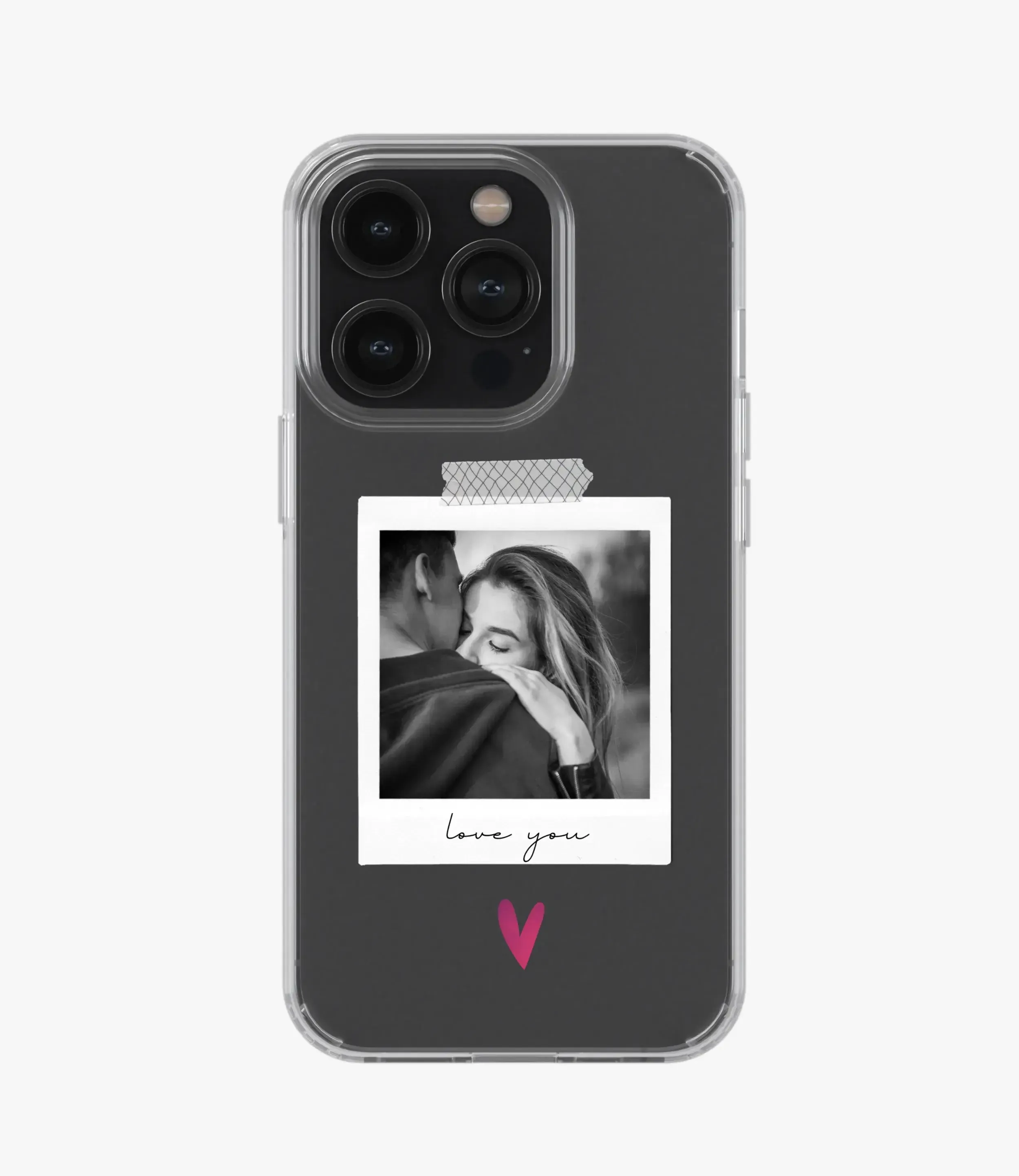 Love You Aesthetic Polaroid Silicone Case