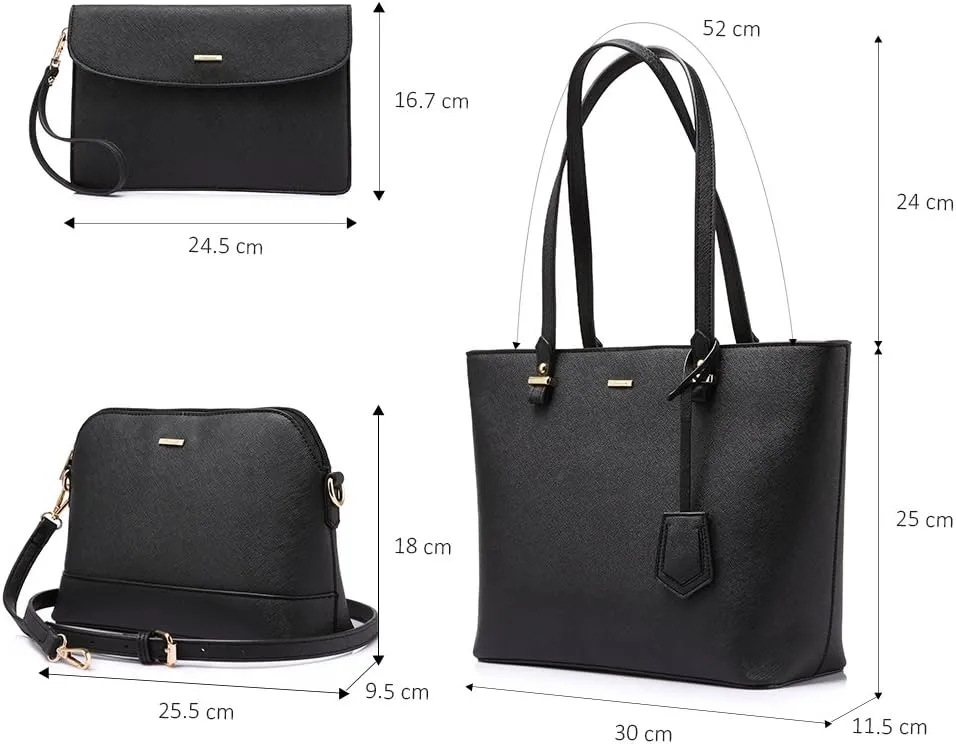 LOVEVOOK Handbags for Women Shoulder Bags Tote Satchel Hobo 3pcs Purse Set