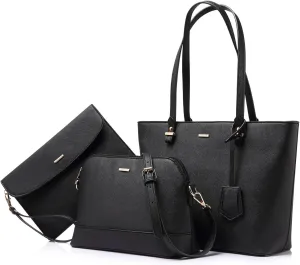 LOVEVOOK Handbags for Women Shoulder Bags Tote Satchel Hobo 3pcs Purse Set