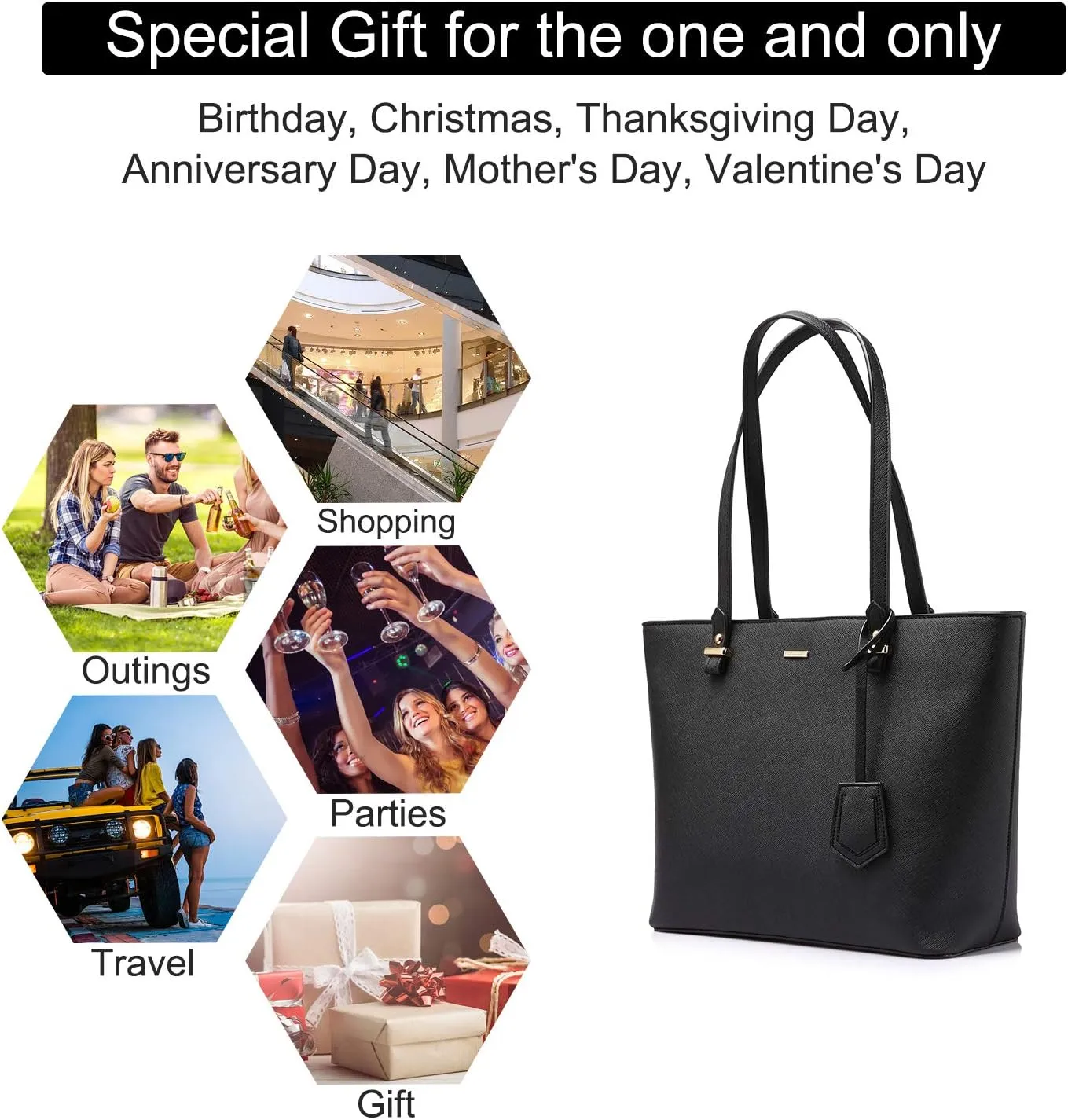 LOVEVOOK Handbags for Women Shoulder Bags Tote Satchel Hobo 3pcs Purse Set