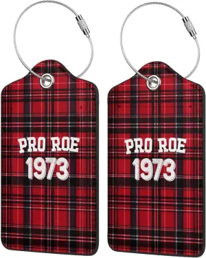 Luggage Tag Pro Roe 1973 Feminist Reproductive Pu Leather Identifiers Id Tag Bag Suitcase Labels