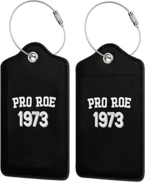 Luggage Tag Pro Roe 1973 Feminist Reproductive Pu Leather Identifiers Id Tag Bag Suitcase Labels