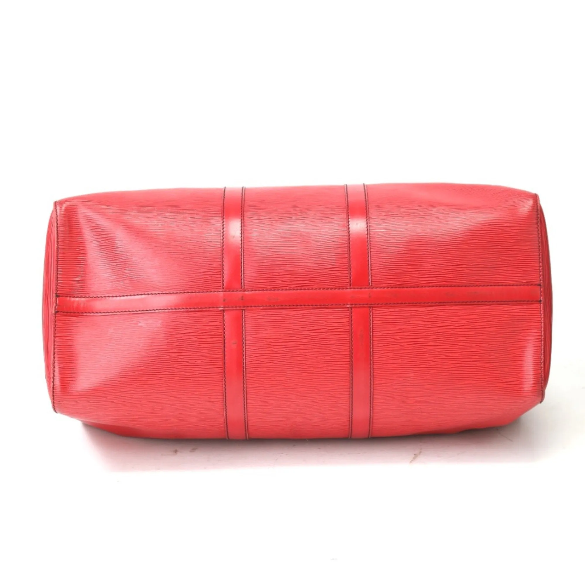 Luxurious Leather Travel Bag with Name Tag and Handle Holder