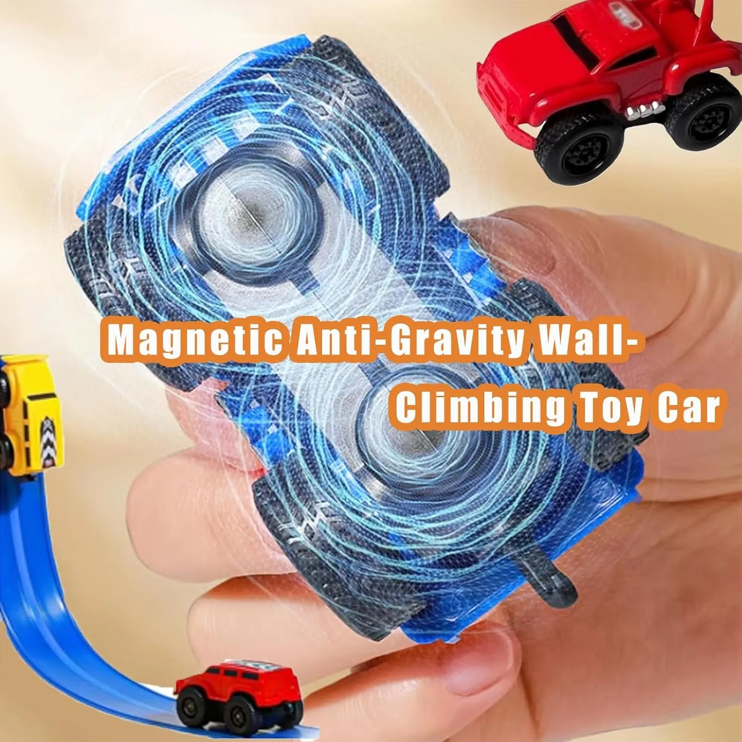 Magnetic Anti-Gravity Wall-Climbing Toy Car,Yearpilrim Zero Gravity Car Toy Wall Climber,Cars That Drive on Walls and Ceiling,Inertial Magnetic Levitation Wall Climbing Toys Cars(D)
