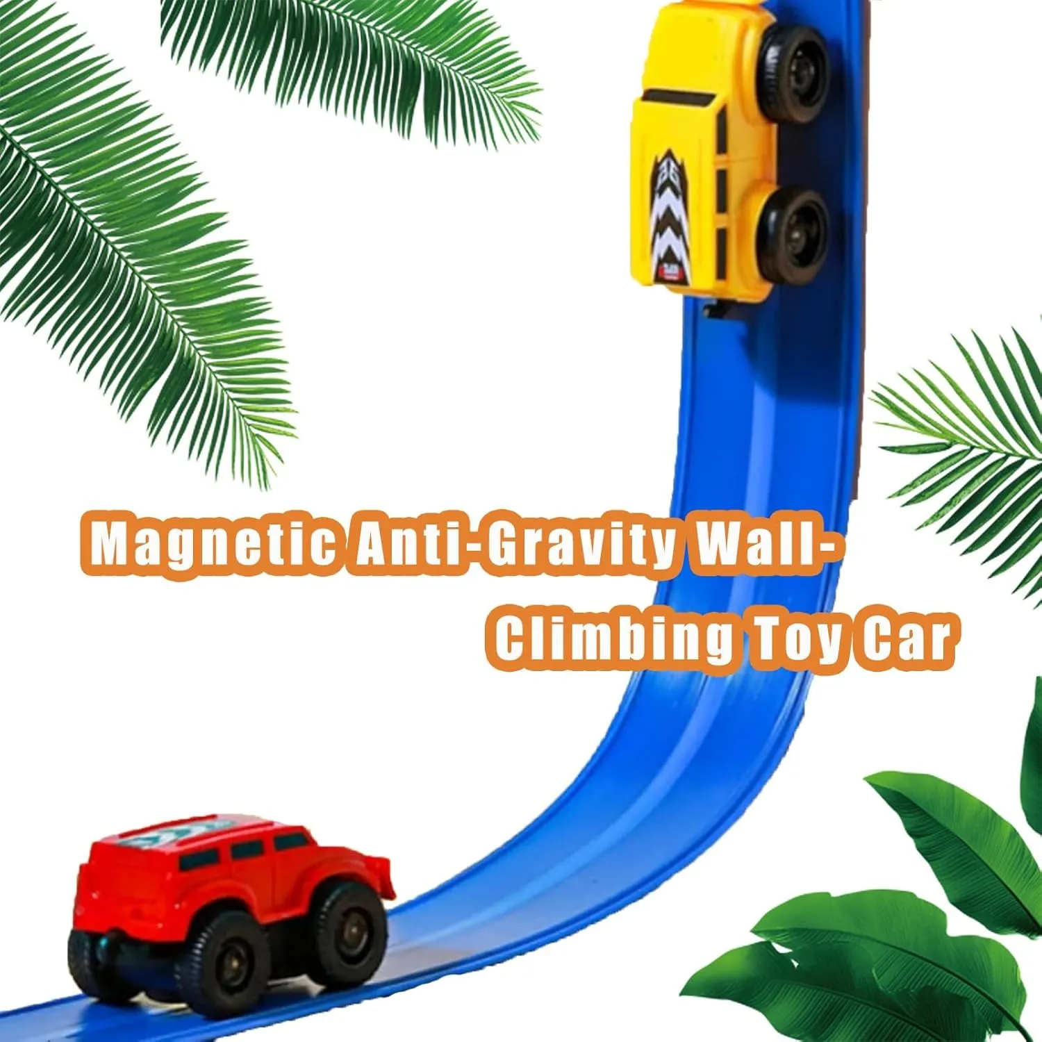 Magnetic Anti-Gravity Wall-Climbing Toy Car,Yearpilrim Zero Gravity Car Toy Wall Climber,Cars That Drive on Walls and Ceiling,Inertial Magnetic Levitation Wall Climbing Toys Cars(D)
