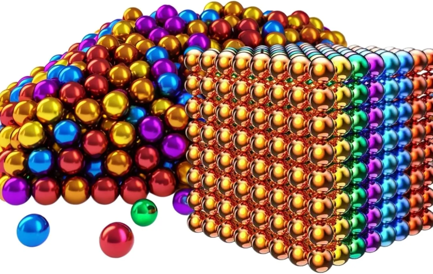 Magnetic Balls 1010pcs! Magnets Office Building Desk Toy for Stress Relief, Adults Magnet-Beads Putty Toy Slime 18  Only