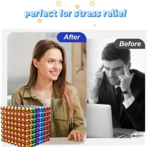 Magnetic Balls 1010pcs! Magnets Office Building Desk Toy for Stress Relief, Adults Magnet-Beads Putty Toy Slime 18  Only