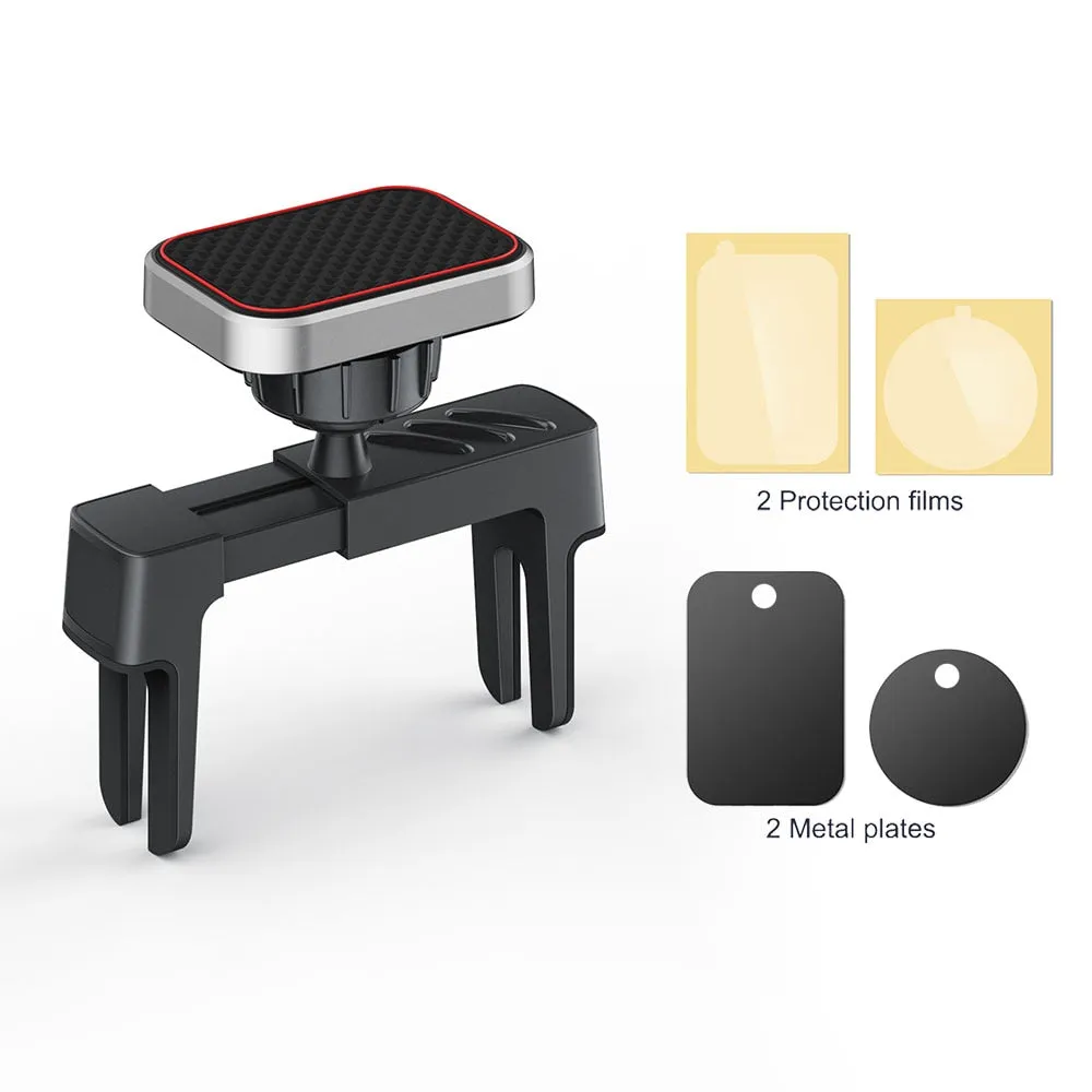 Magnetic Car Phone Holder for Round Air Vent Car Phone Mount Universal 360° Rotation Strong Magnets Cell Phone Holder for Iphone