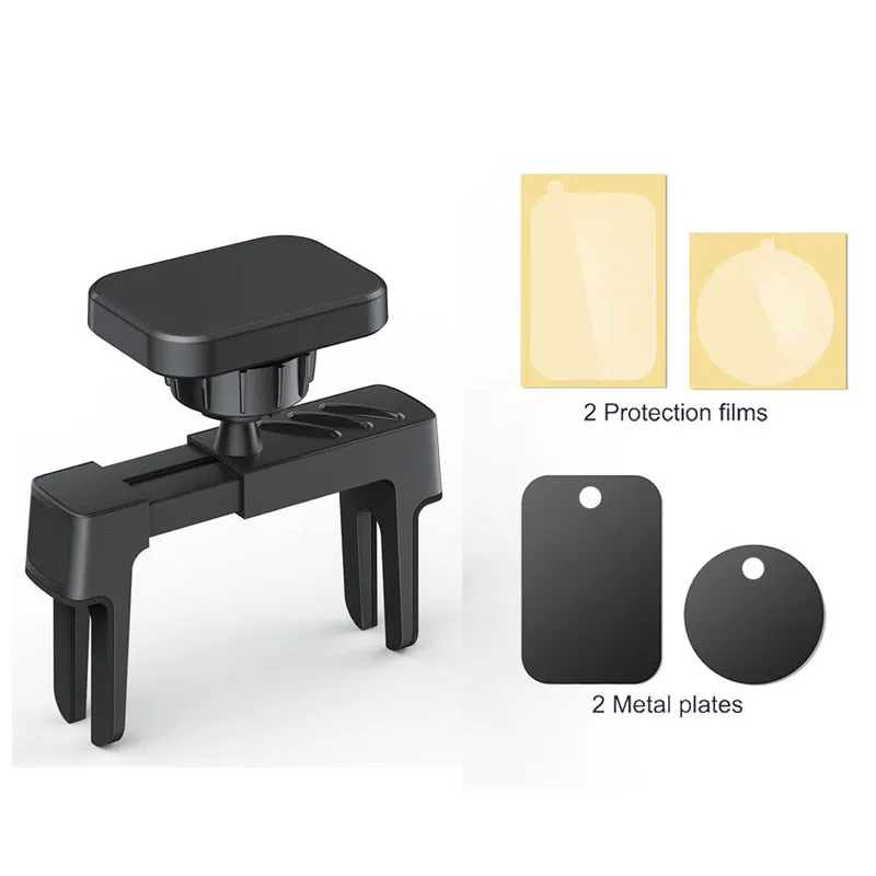Magnetic Car Phone Holder for Round Air Vent Car Phone Mount Universal 360° Rotation Strong Magnets Cell Phone Holder for Iphone