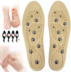 Magnetic Insoles, Therapy Massage Insoles, Pressure Point Reflexology Insole, Accupressure Insole Relieve Pain, Orthotic Shoe Insert for Men and Women,S,1 Pair