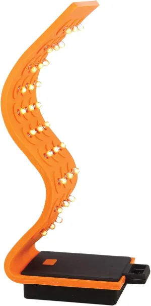 Magnetic Silicone 30 LED Flexible Orange High Lumens Water-Resistant Outdoor Tactical Handsfree Flashlight (42670)
