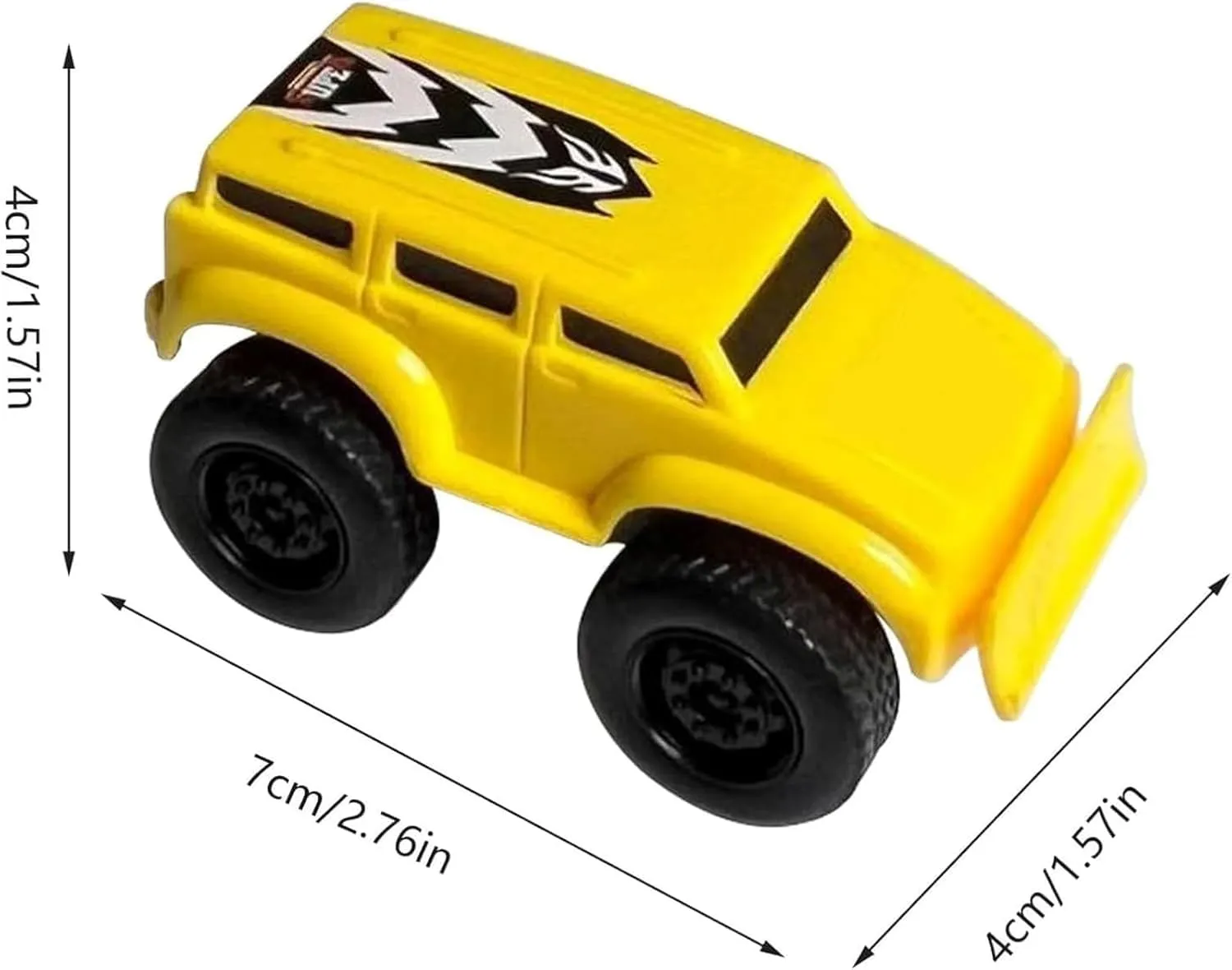 Magnetic Wall Climbing Toy Car, Wall Climbing Car, Magnetic Wall Climbing Cars for Wall and Ceiling Play (Yellow)
