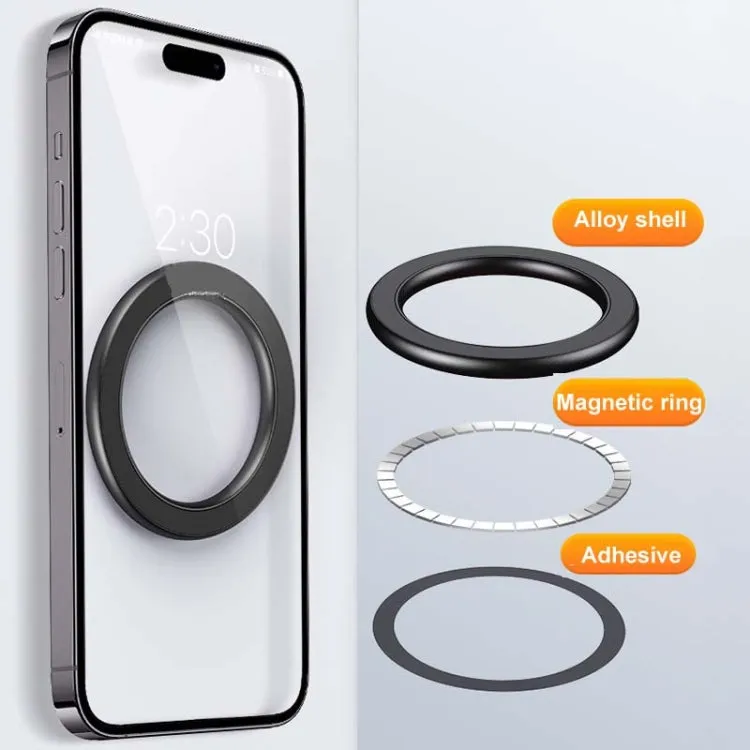 Magnetic Wall Mount Zinc Alloy Car Phone Holder Mobile Phone Magnetic Ring