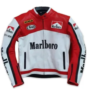 Marlboro B 202 Vintage Racer Biker Real Sheep leather jacket.