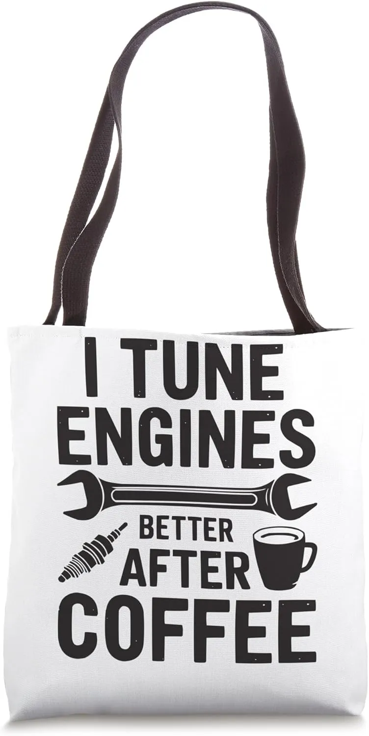 Mechanic Coffee Lover Workshop Mechanical Engineering Tote Bag