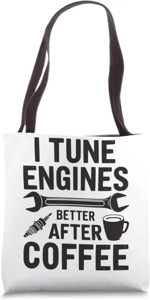 Mechanic Coffee Lover Workshop Mechanical Engineering Tote Bag
