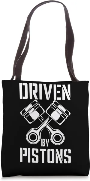 Mechanics Garage Life And Auto Car Guys Driven By Pistons Tote Bag