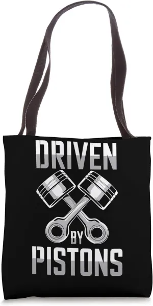 Mechanics Garage Life And Auto Car Guys Driven By Pistons Tote Bag
