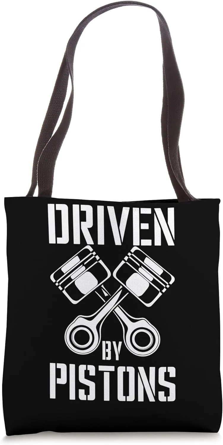 Mechanics Garage Life And Auto Car Guys Driven By Pistons Tote Bag