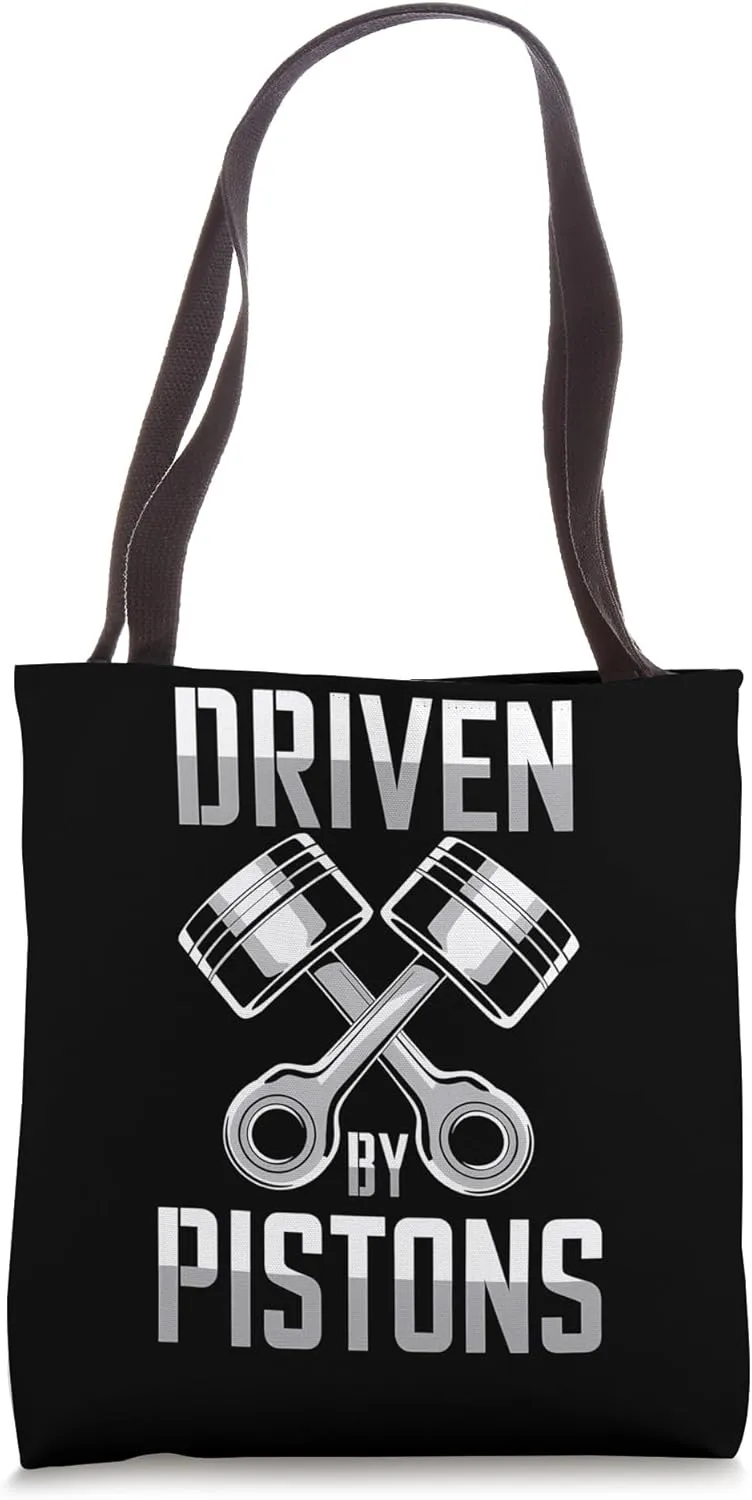 Mechanics Garage Life And Auto Car Guys Driven By Pistons Tote Bag
