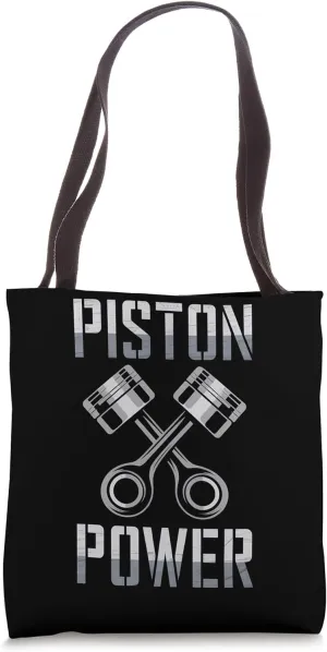 Mechanics Garage Life And Auto Car Guys Piston Power Tote Bag