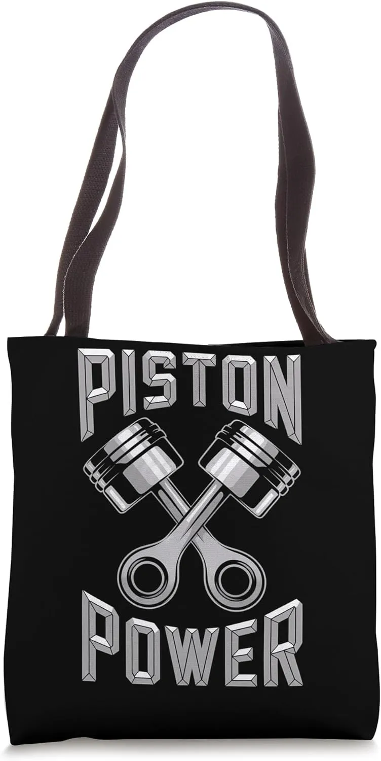 Mechanics Garage Life And Auto Car Guys Piston Power Tote Bag