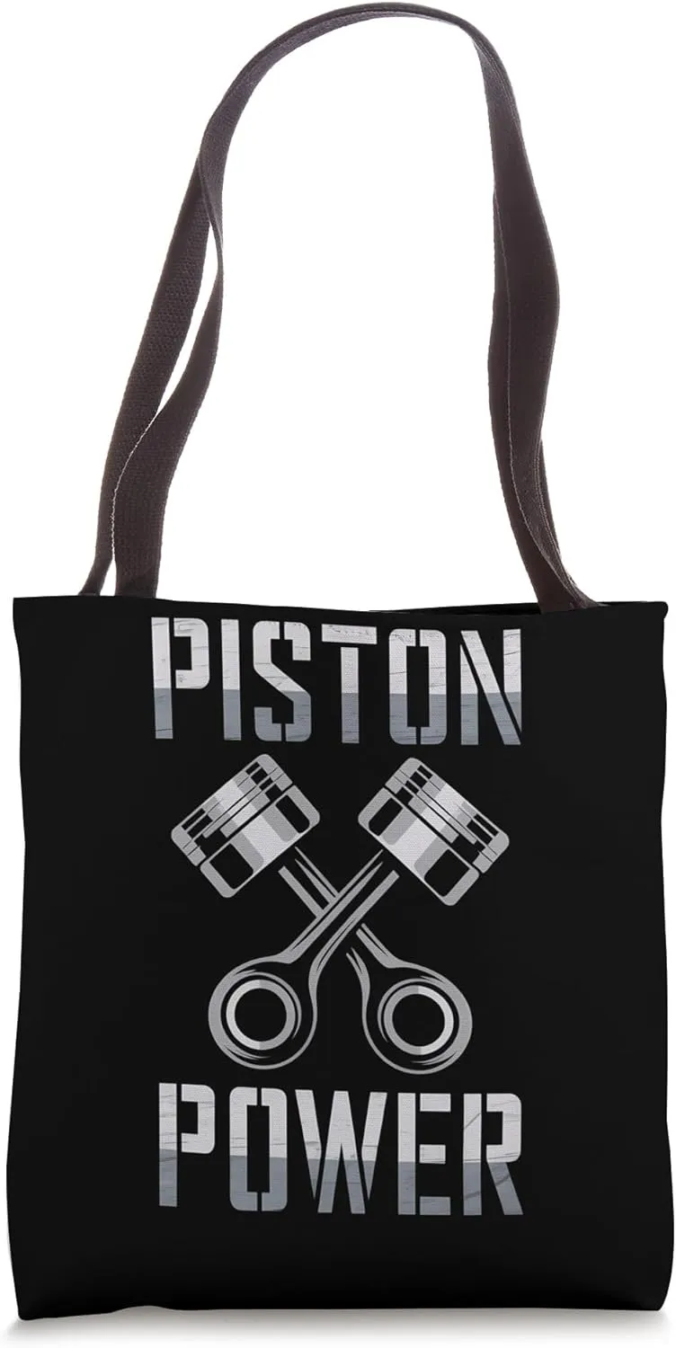 Mechanics Garage Life And Auto Car Guys Piston Power Tote Bag