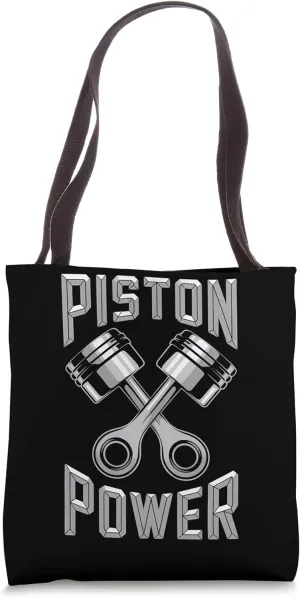 Mechanics Garage Life And Auto Car Guys Piston Power Tote Bag
