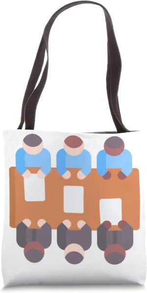 Meeting in The Conference Room Boardroom Meeting Office Tote Bag