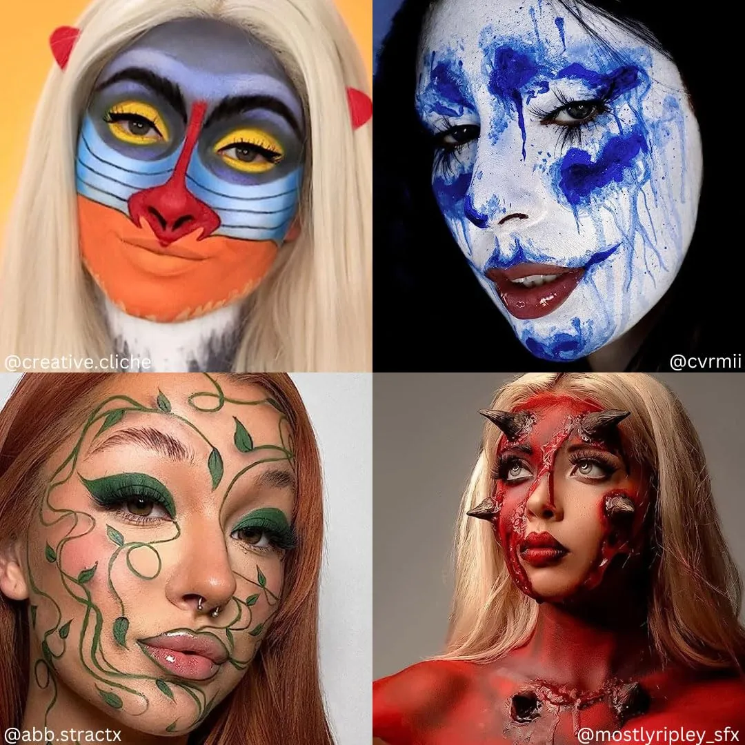 Mehron Makeup Paradise Makeup AQ 8 Color Basic Palette | Magnetic Refillable Body Paint & Face Paint Palette | Professional & Water Activated | Costumes, SFX, Halloween, & Cosplay