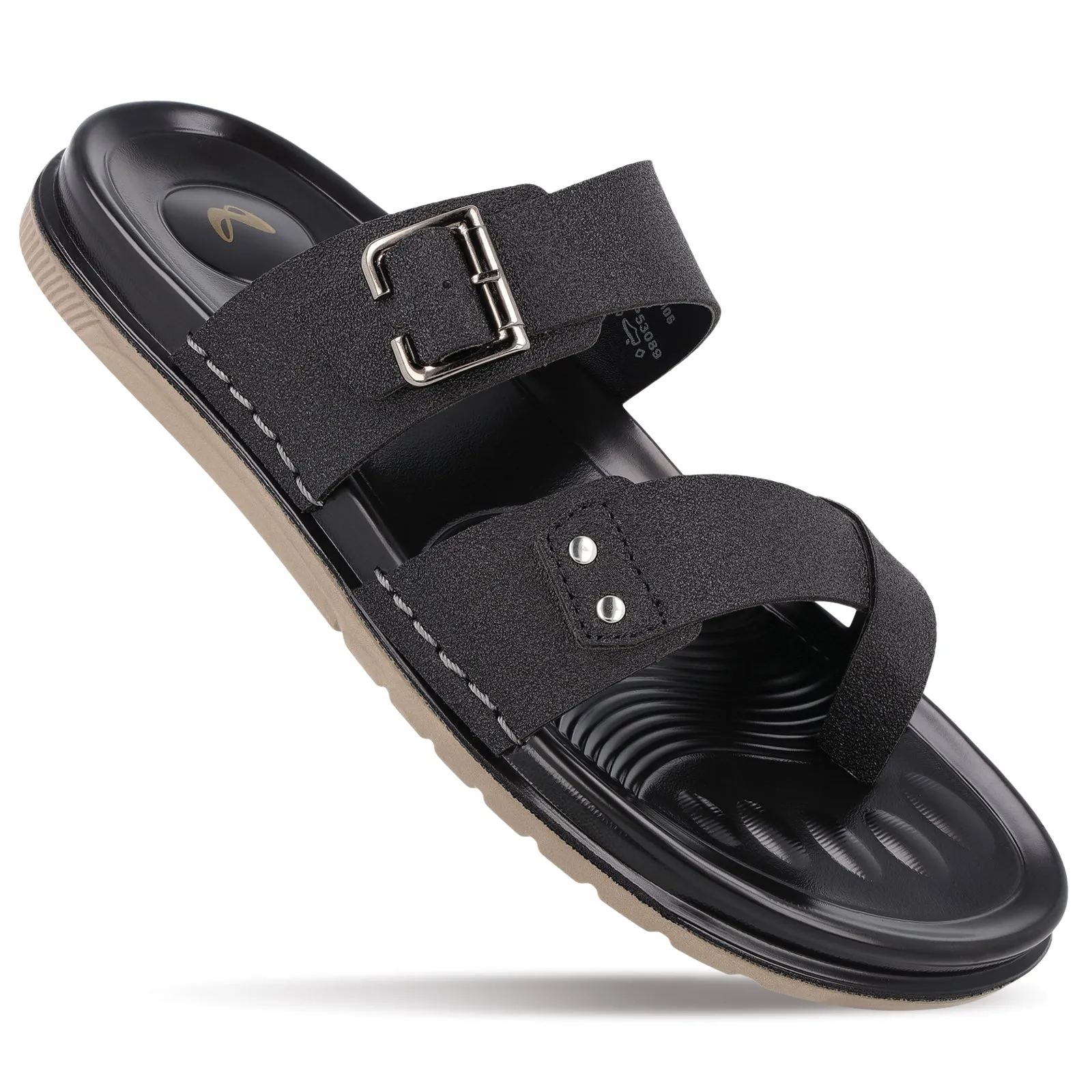Men's Daily Wear Comfort Sandals - WGP53089 Black