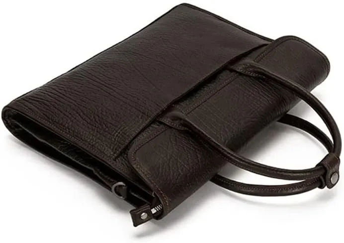Men's Handbag Leather Business Briefcase Cross Section Laptop Bag Shoulder Crossbody Bag