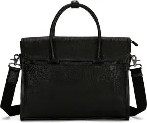 Men's Handbag Leather Business Briefcase Cross Section Laptop Bag Shoulder Crossbody Bag