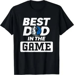 Mens NBA Father's Day Best Dad In The Game Mavericks Logo T-Shirt