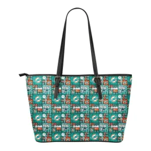 Miami Dolphins Bags Leather Totes