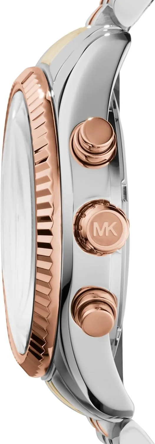 Michael Kors Lexington Women's Watch, Stainless Steel Chronograph Watch for Women