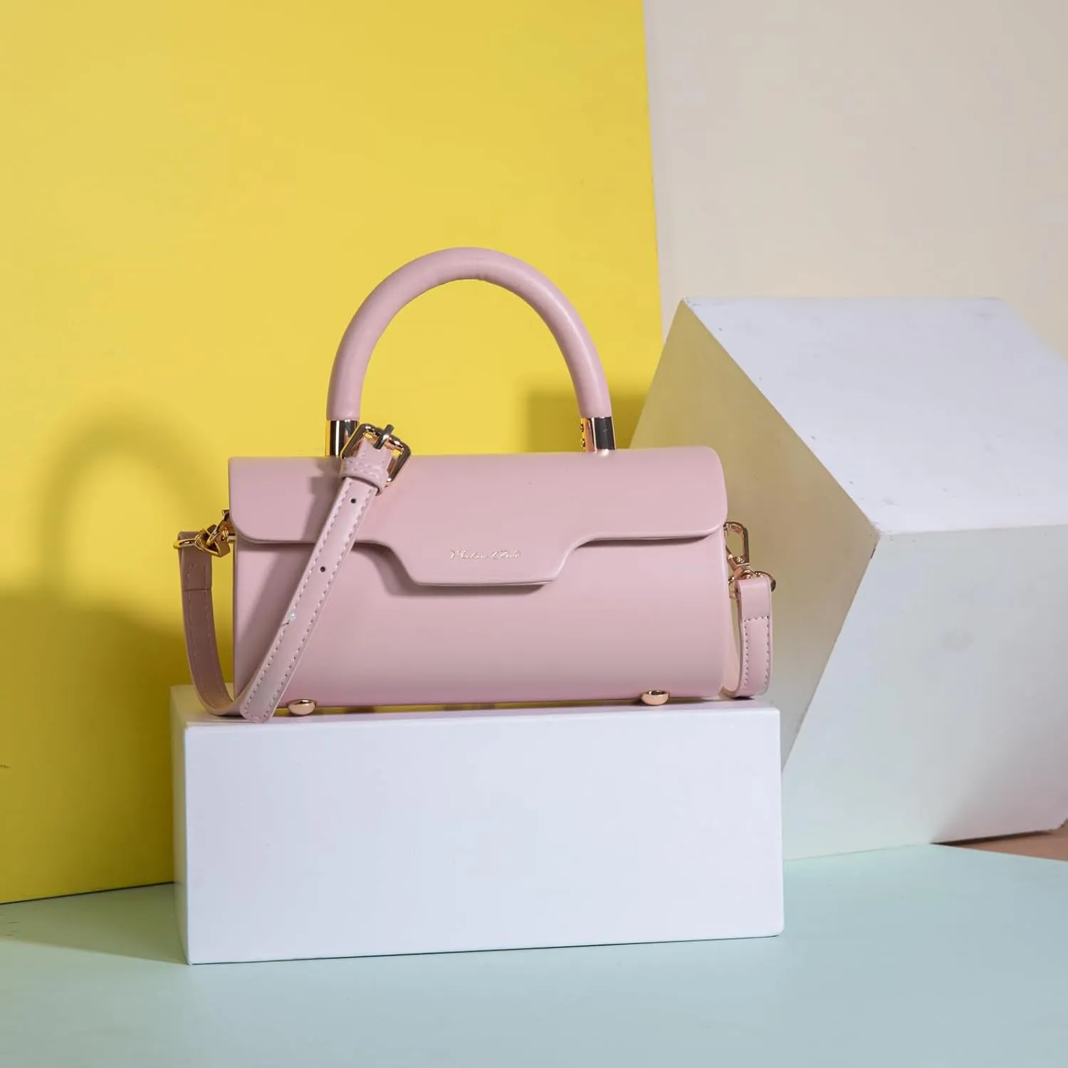 Milan Chiva Small Bags for Women Designer Mini Top Handle Purse Cute Handbags Barrel Shape Purse