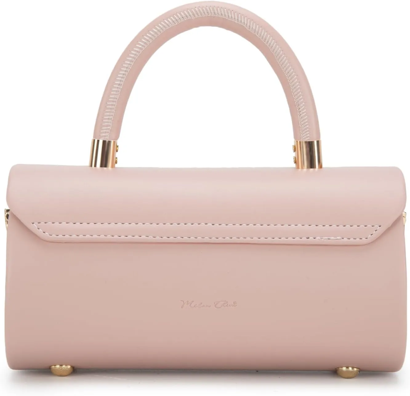 Milan Chiva Small Bags for Women Designer Mini Top Handle Purse Cute Handbags Barrel Shape Purse